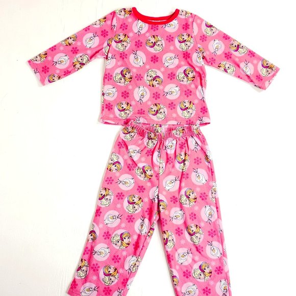5/$30 Disney Frozen Girls Pajama Set Anna Olaf 3T
